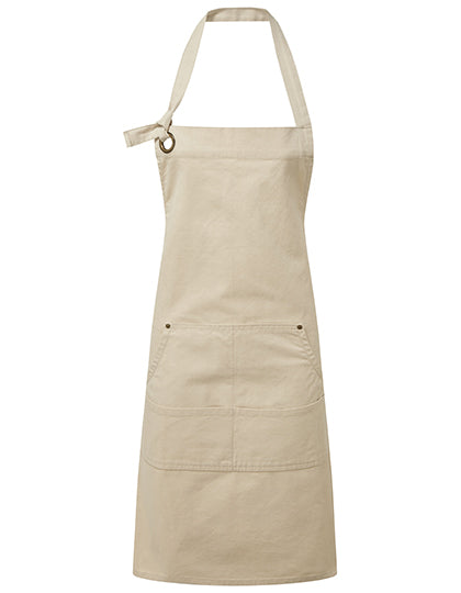 Calibre Heavy Cotton Canvas Pocket Apron in Natural (ca. Pantone 4755C), Größe 72 x 86 cm