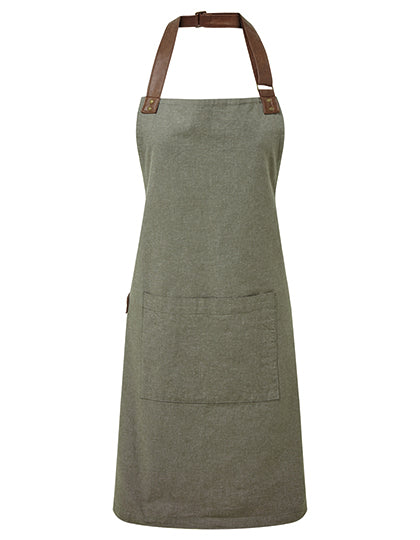 Annex Oxford Bib Apron in Moss Green (ca. Pantone 418C), Größe 72 x 86 cm