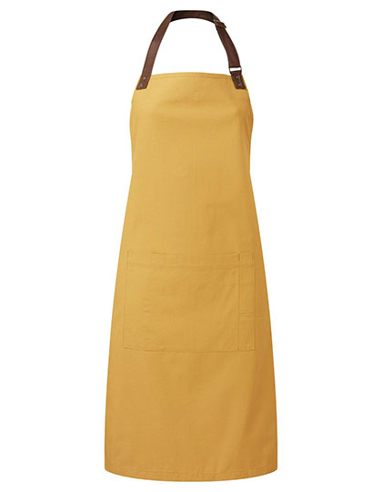 Annex Oxford Bib Apron in Mustard (ca. Pantone 7405C), Größe 72 x 86 cm