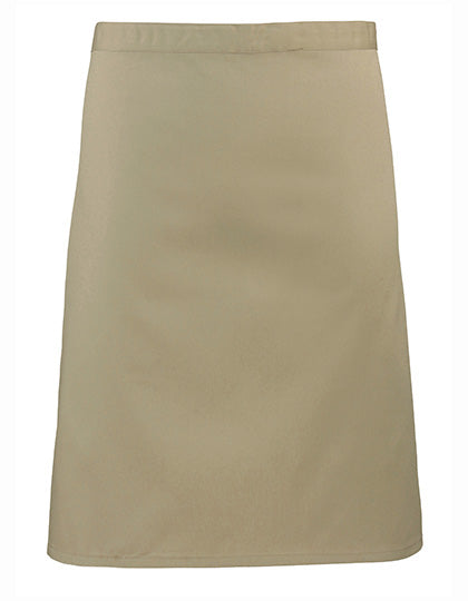 Colours Collection Mid Length Apron in Khaki (ca. Pantone 7503C), Größe 70 x 50 cm