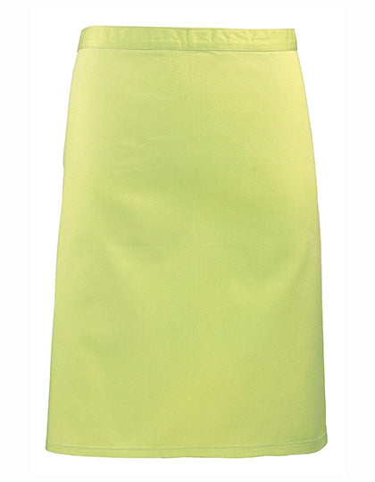 Colours Collection Mid Length Apron in Lime (ca. Pantone 382C), Größe 70 x 50 cm
