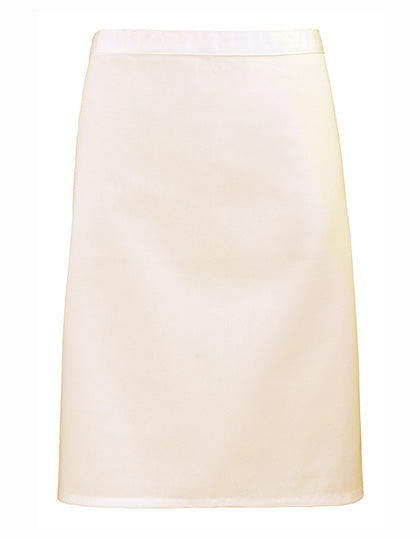 Colours Collection Mid Length Apron in Natural (ca. Pantone 1205C), Größe 70 x 50 cm