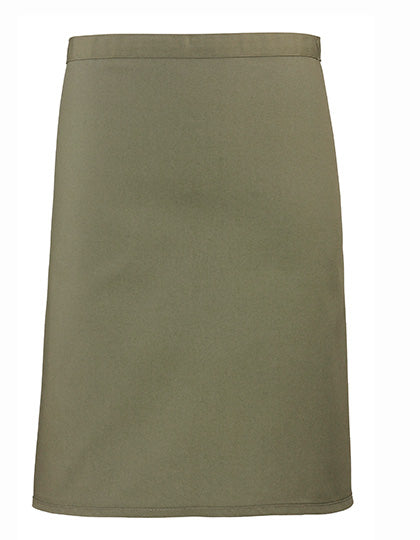 Colours Collection Mid Length Apron in Olive (ca. Pantone 378C), Größe 70 x 50 cm