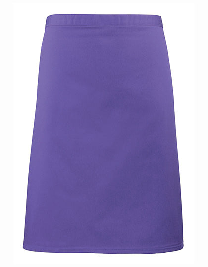 Colours Collection Mid Length Apron in Purple (ca. Pantone 269C), Größe 70 x 50 cm