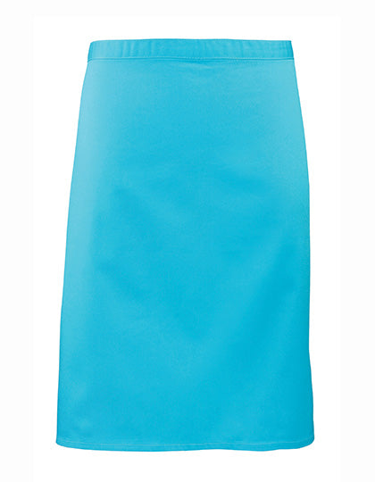 Colours Collection Mid Length Apron in Turquoise (ca. Pantone 312C), Größe 70 x 50 cm