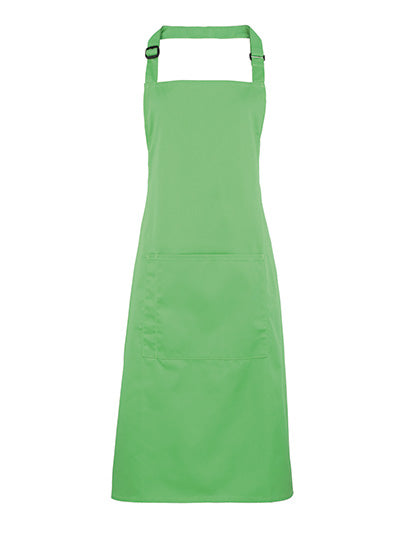 Colours Collection Bib Apron With Pocket in Apple (ca. Pantone 360C), Größe 72 x 86 cm