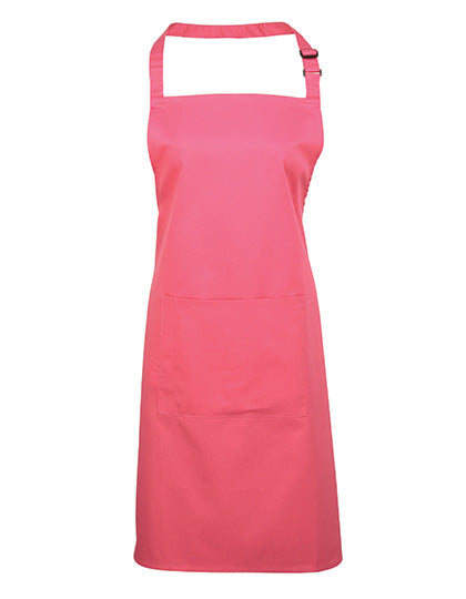 Colours Collection Bib Apron With Pocket in Fuchsia (ca. Pantone 219C), Größe 72 x 86 cm