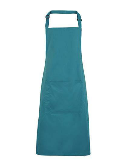 Colours Collection Bib Apron With Pocket in Teal (ca. Pantone 3155C), Größe 72 x 86 cm