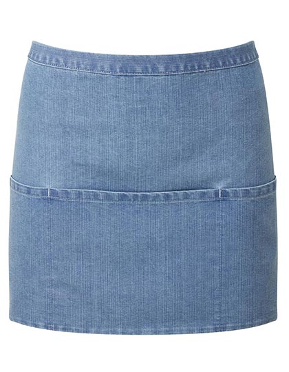 Colours Collection 3-Pocket Apron in Blue Denim (ca. Pantone 2166C), Größe 60 x 33 cm