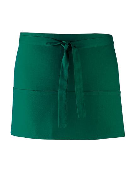 Colours Collection 3-Pocket Apron in Bottle Green (ca. Pantone 560C), Größe 60 x 33 cm