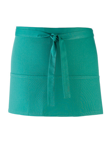 Colours Collection 3-Pocket Apron in Emerald (ca. Pantone 341C), Größe 60 x 33 cm