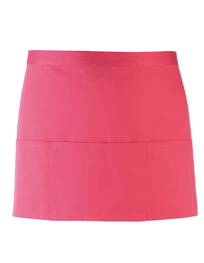 Colours Collection 3-Pocket Apron in Fuchsia (ca. Pantone 219C), Größe 60 x 33 cm