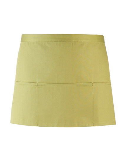 Colours Collection 3-Pocket Apron in Lime (ca. Pantone 382C), Größe 60 x 33 cm