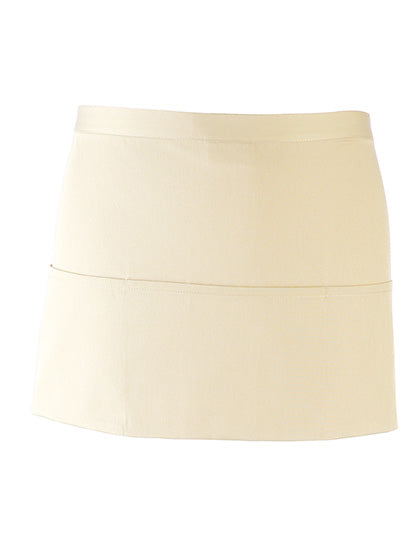 Colours Collection 3-Pocket Apron in Natural (ca. Pantone 1205C), Größe 60 x 33 cm