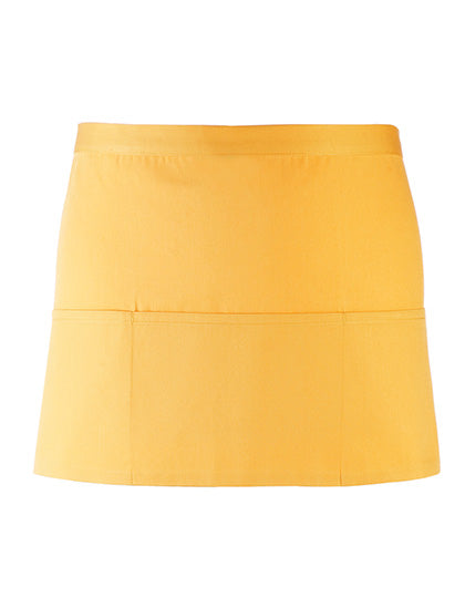 Colours Collection 3-Pocket Apron in Sunflower (ca. Pantone 136C), Größe 60 x 33 cm