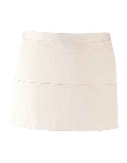 Colours Collection 3-Pocket Apron in White, Größe 60 x 33 cm