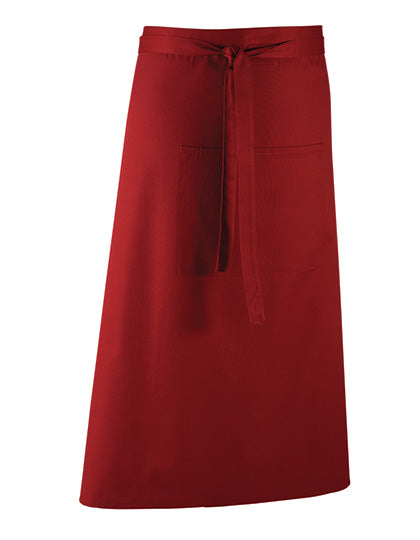 Colours Collection Bar Apron in Burgundy (ca. Pantone 216C), Größe 90 x 80 cm