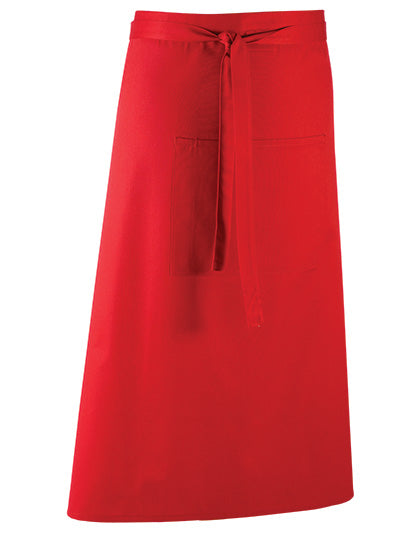 Colours Collection Bar Apron in Red (ca. Pantone 200C), Größe 90 x 80 cm