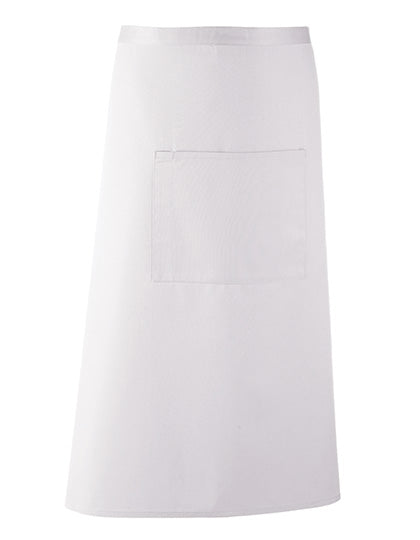 Colours Collection Bar Apron in White, Größe 90 x 80 cm