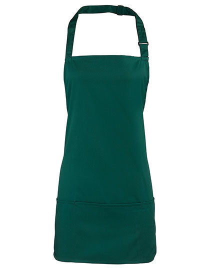 ‘Colours’ 2 in 1 Apron in Bottle Green (ca. Pantone 7736C), Größe 60 x 62 cm