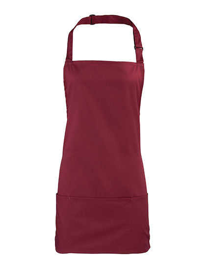 ‘Colours’ 2 in 1 Apron in Burgundy (ca. Pantone 209C), Größe 60 x 62 cm