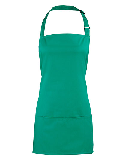 ‘Colours’ 2 in 1 Apron in Emerald (ca. Pantone 7728C), Größe 60 x 62 cm