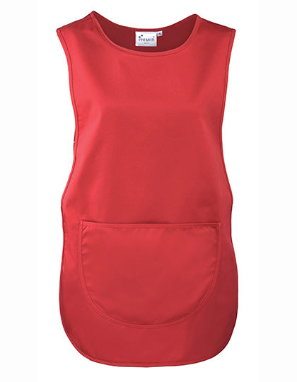 Women´s Pocket Tabard in Red (ca. Pantone 200C), Größe 3XL