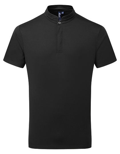 Essential ´Coolchecker®´ Chefs Shirt - Short Sleeve in Black, Größe 4XL