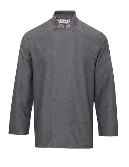 Denim Chef´s Jacket in Grey Denim (ca. Pantone 425C), Größe 3XL