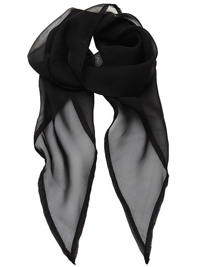 Women´s Colours Collection Chiffon Scarf in Black, Größe 98 x 16,5 cm