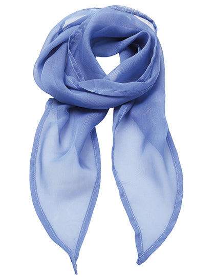 Women´s Colours Collection Chiffon Scarf in Midblue (ca. Pantone 2718), Größe 98 x 16,5 cm