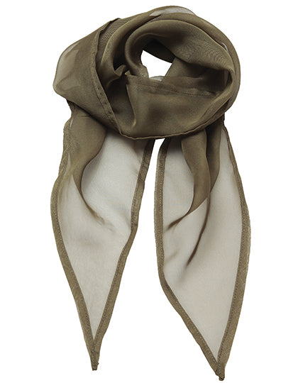 Women´s Colours Collection Chiffon Scarf in Olive (ca. Pantone 378C), Größe 98 x 16,5 cm