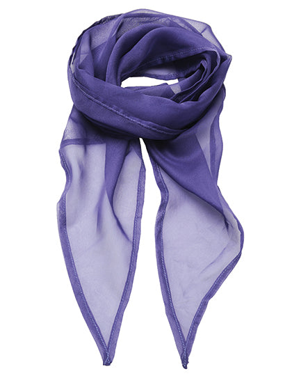 Women´s Colours Collection Chiffon Scarf in Purple (ca. Pantone 269C), Größe 98 x 16,5 cm