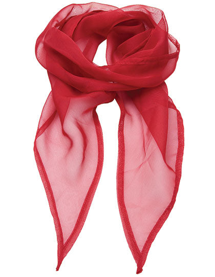 Women´s Colours Collection Chiffon Scarf in Red (ca. Pantone 200C), Größe 98 x 16,5 cm
