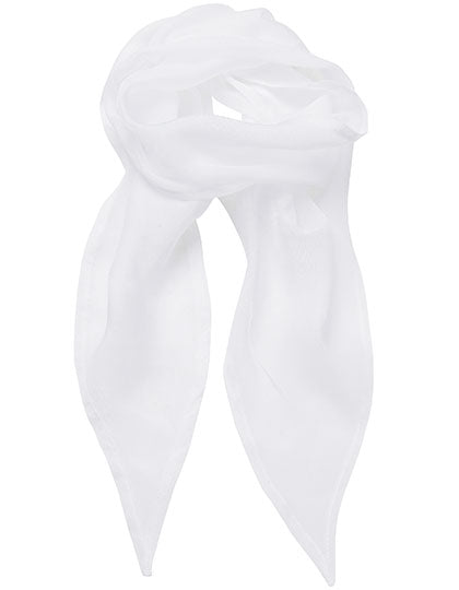 Women´s Colours Collection Chiffon Scarf in White, Größe 98 x 16,5 cm