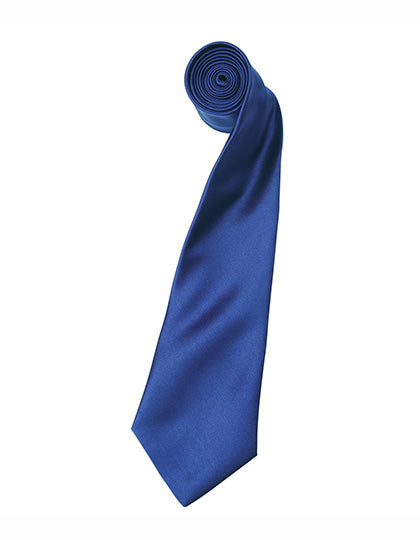 Colours Collection Satin Tie in Marine Blue (ca. Pantone 281C), Größe 144 x 8,5 cm