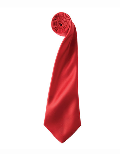 Colours Collection Satin Tie in Red (ca. Pantone 200C), Größe 144 x 8,5 cm