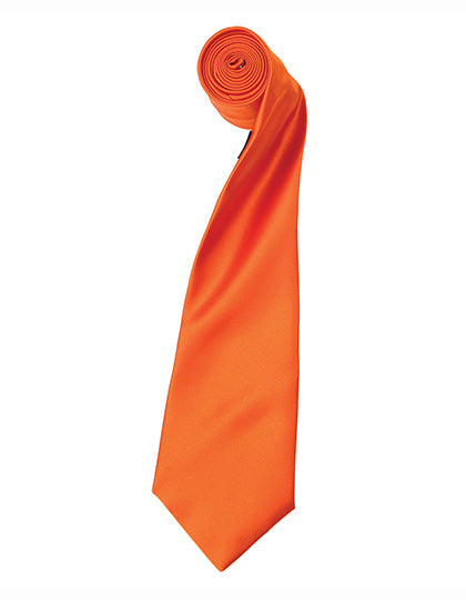 Colours Collection Satin Tie in Terracotta (ca. Pantone 159C), Größe 144 x 8,5 cm