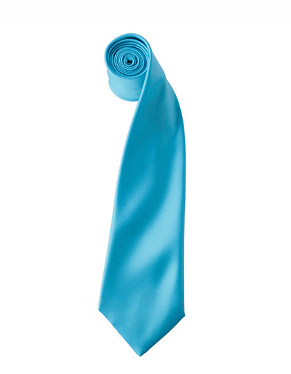 Colours Collection Satin Tie in Turquoise (ca. Pantone 312C), Größe 144 x 8,5 cm