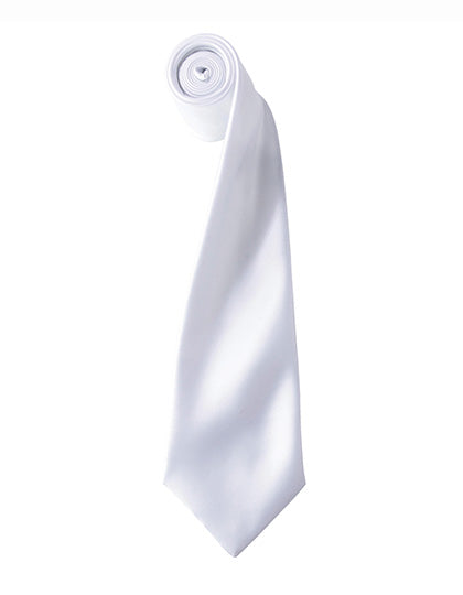 Colours Collection Satin Tie in White, Größe 144 x 8,5 cm
