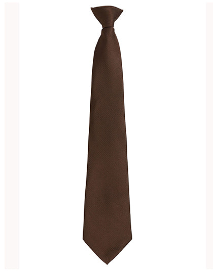 Colours Orginals Fashion Clip Tie in Brown (ca. Pantone 476C), Größe 47 x 10 cm