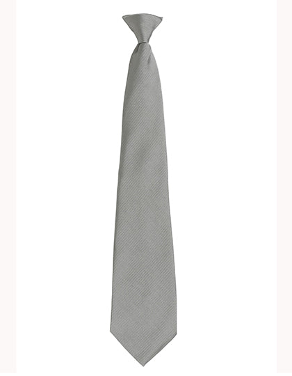 Colours Orginals Fashion Clip Tie in Pale Grey (Silver) (ca. Pantone 420 C), Größe 47 x 10 cm