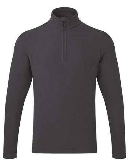 Unisex ´Recyclight´ 1/4 Zip Micro Fleece in Dark Grey, Größe 5XL (24)