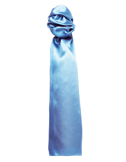 Women´s Business Scarf - Plain in Midblue (ca. Pantone 284C), Größe 140 x 25 cm