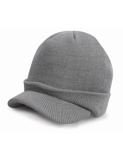 Esco Army Knitted Hat in Cool Grey, Größe One Size
