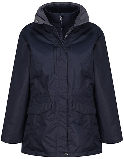Women´s Benson III Breathable 3 in 1 Jacket in Navy, Größe 34 (8)