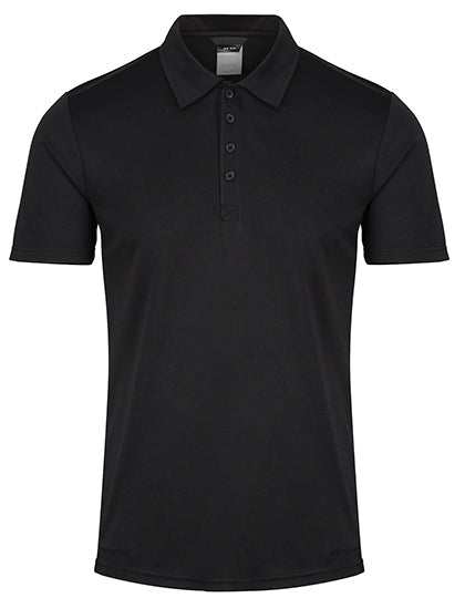 Honestly Made Recycled Polo in Black, Größe 4XL