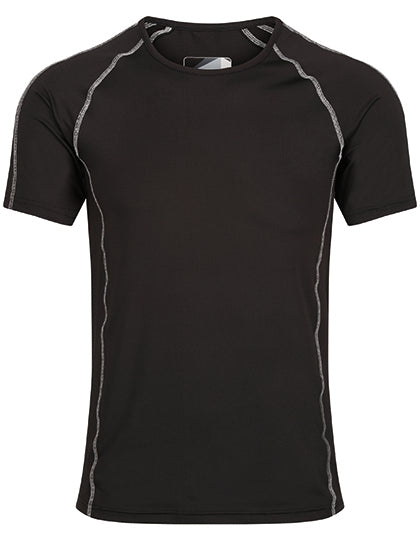 Pro Short Sleeve Base Layer Top in Black, Größe 3XL