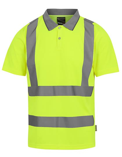 Pro Contract Hi-Vis Polo in Yellow, Größe 4XL