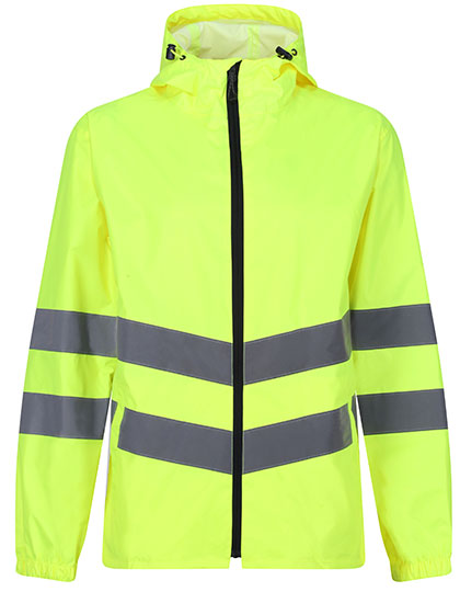 Pro Hi-Vis Packaway Jacket in Yellow, Größe 3XL